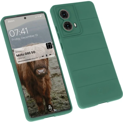 Pancerne etui Bizon Case Tur do Motorola Moto G85 5G ciemnozielone