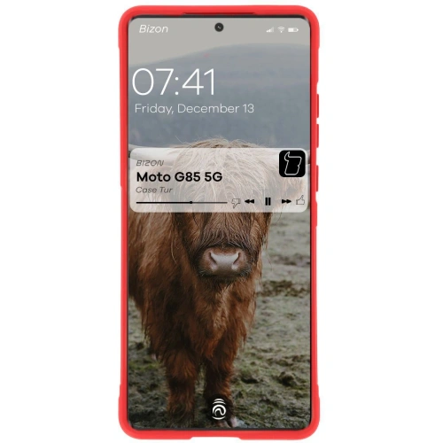 Pancerne etui Bizon Case Tur do Motorola Moto G85 5G czerwone