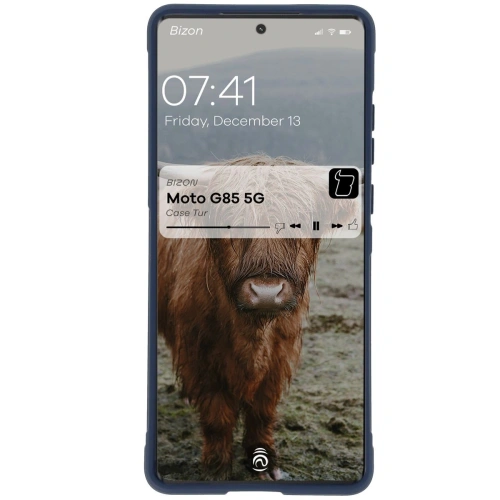 Pancerne etui Bizon Case Tur do Motorola Moto G85 5G granatowe