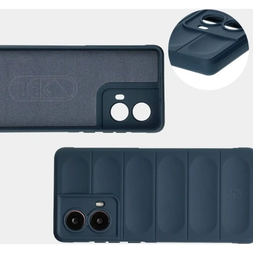 Pancerne etui Bizon Case Tur do Motorola Moto G85 5G granatowe