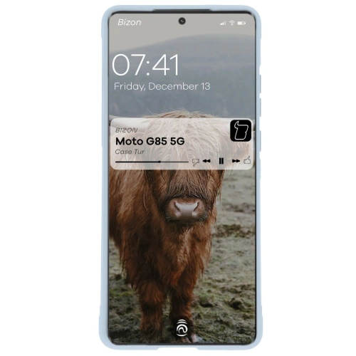 Pancerne etui Bizon Case Tur do Motorola Moto G85 5G jasnoniebieskie