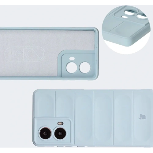 Pancerne etui Bizon Case Tur do Motorola Moto G85 5G jasnoniebieskie