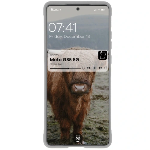 Pancerne etui Bizon Case Tur do Motorola Moto G85 5G jasnoszare
