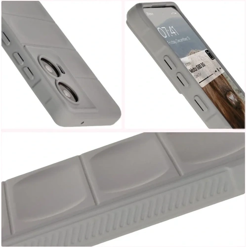 Pancerne etui Bizon Case Tur do Motorola Moto G85 5G jasnoszare