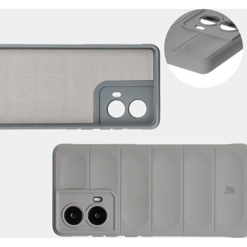 Pancerne etui Bizon Case Tur do Motorola Moto G85 5G jasnoszare