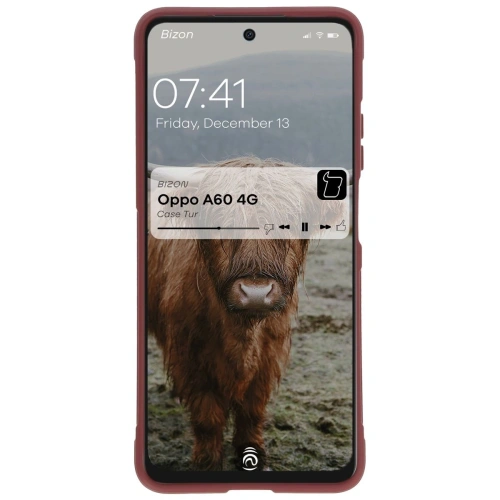 Pancerne etui Bizon Case Tur do Oppo A60 4G ciemnofioletowe