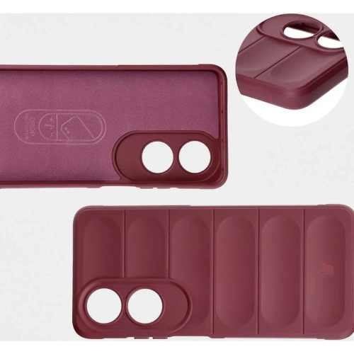 Pancerne etui Bizon Case Tur do Oppo A60 4G ciemnofioletowe