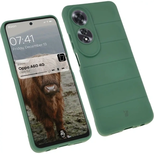 Pancerne etui Bizon Case Tur do Oppo A60 4G ciemnozielone