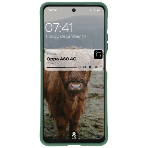Pancerne etui Bizon Case Tur do Oppo A60 4G ciemnozielone
