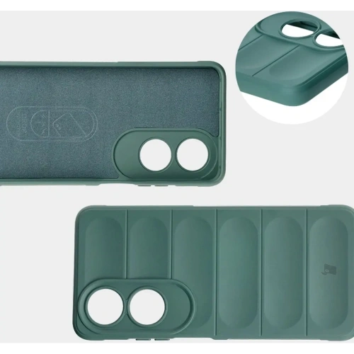 Pancerne etui Bizon Case Tur do Oppo A60 4G ciemnozielone