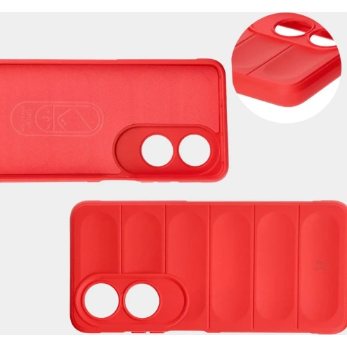 Pancerne etui Bizon Case Tur do Oppo A60 4G czerwone