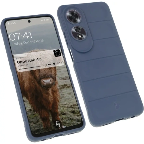 Pancerne etui Bizon Case Tur do Oppo A60 4G granatowe