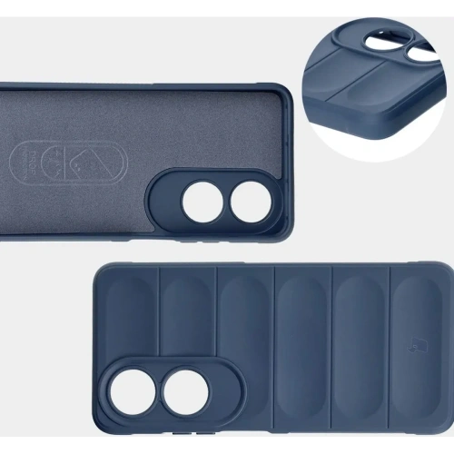 Pancerne etui Bizon Case Tur do Oppo A60 4G granatowe