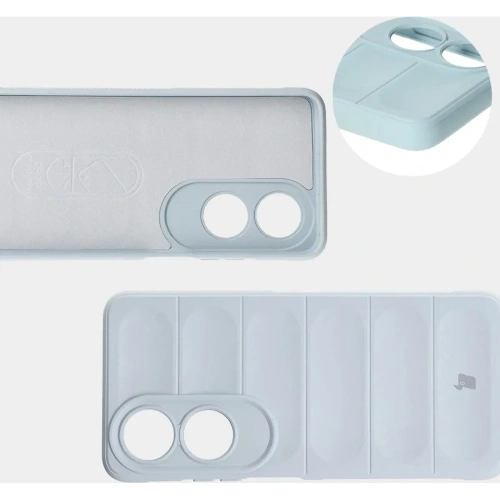 Pancerne etui Bizon Case Tur do Oppo A60 4G jasnoniebieskie