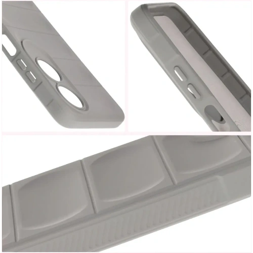 Pancerne etui Bizon Case Tur do Oppo A60 4G jasnoszare