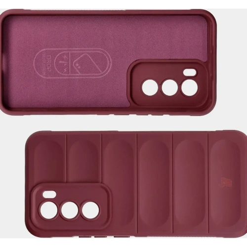 Pancerne etui Bizon Case Tur do Oppo Reno 12 Pro ciemnofioletowe