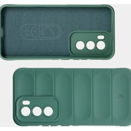 Pancerne etui Bizon Case Tur do Oppo Reno 12 Pro ciemnozielone