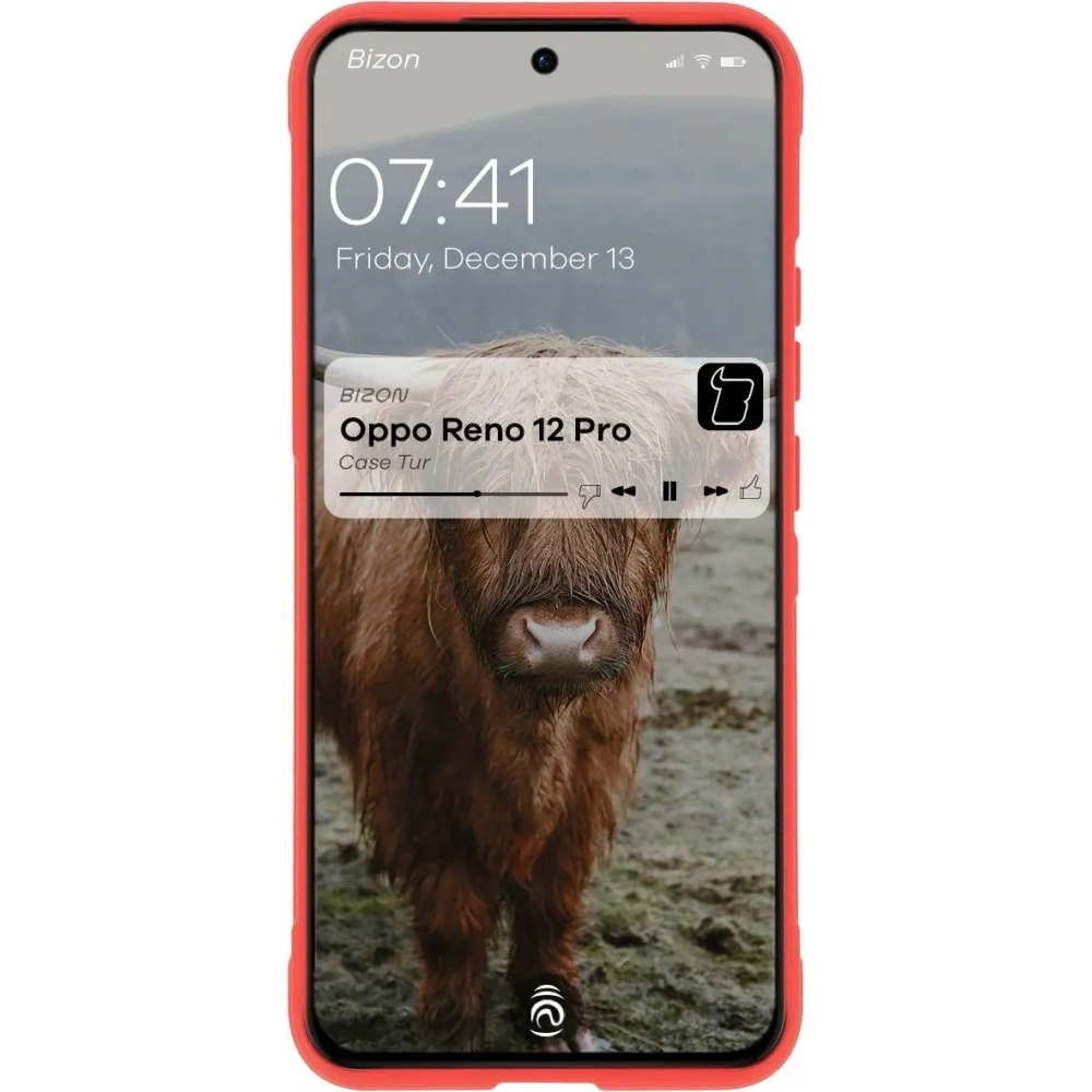 Hurtownia GSM - Pancerne etui Bizon Case Tur do Oppo Reno 12 Pro czerwone - BIZ6757 - {ean13} - Hurt