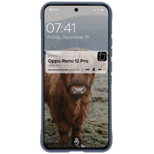 Pancerne etui Bizon Case Tur do Oppo Reno 12 Pro granatowe
