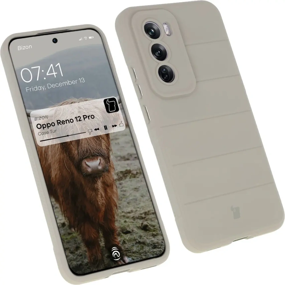 Hurtownia GSM - Pancerne etui Bizon Case Tur do Oppo Reno 12 Pro jasnoszare - BIZ6760 - {ean13} - Hurt