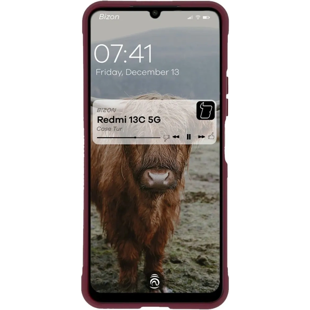 Hurtownia GSM - Pancerne etui Bizon Case Tur do Xiaomi Redmi 13C 5G ciemnofioletowe - BIZ6761 - {ean13} - Hurt