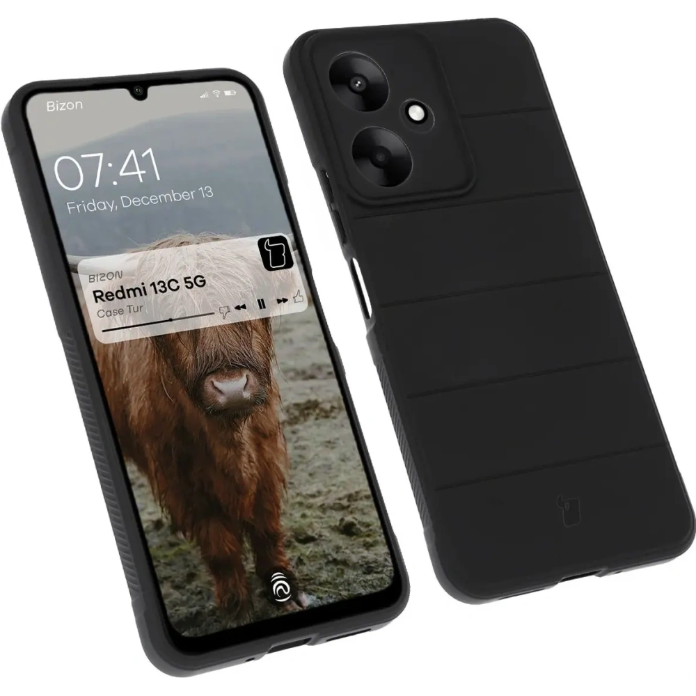 Hurtownia GSM - Pancerne etui Bizon Case Tur do Xiaomi Redmi 13C 5G czarne - BIZ6763 - {ean13} - Hurt