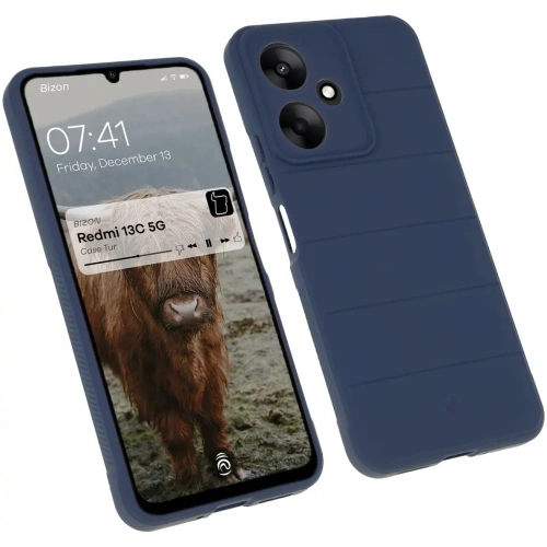 Pancerne etui Bizon Case Tur do Xiaomi Redmi 13C 5G granatowe