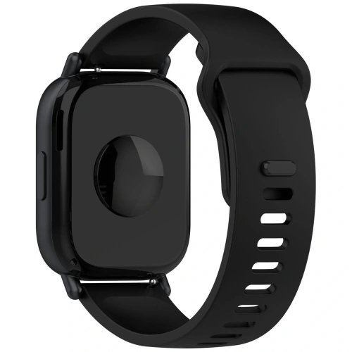 Silikonowy pasek Bizon Strap Watch Silicone do Xiaomi Redmi Watch 5 Lite / 5 Active czarny