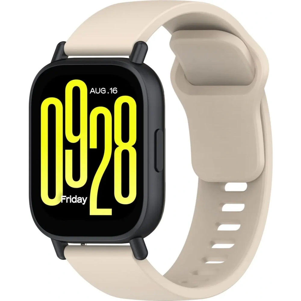 Hurtownia GSM - Silikonowy pasek Bizon Strap Watch Silicone do Xiaomi Redmi Watch 5 Lite / 5 Active beżowy - BIZ6769 - {ean13} - Hurt