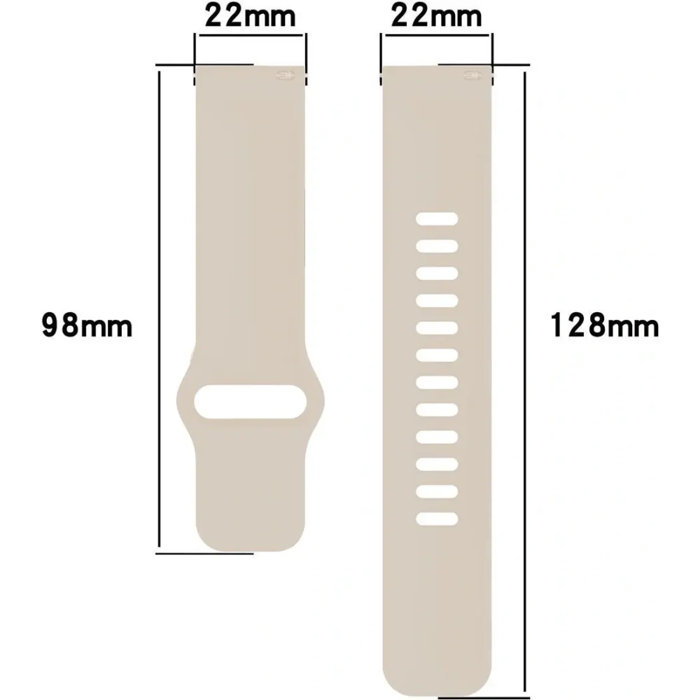 Hurtownia GSM - Silikonowy pasek Bizon Strap Watch Silicone do Xiaomi Redmi Watch 5 Lite / 5 Active beżowy - BIZ6769 - {ean13} - Hurt