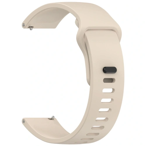 Silikonowy pasek Bizon Strap Watch Silicone do Xiaomi Redmi Watch 5 Lite / 5 Active beżowy