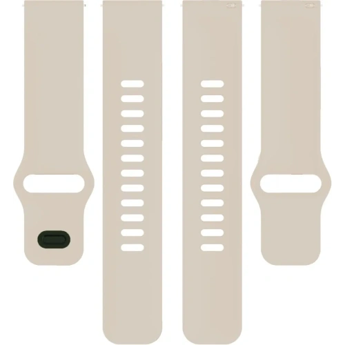 Silikonowy pasek Bizon Strap Watch Silicone do Xiaomi Redmi Watch 5 Lite / 5 Active beżowy