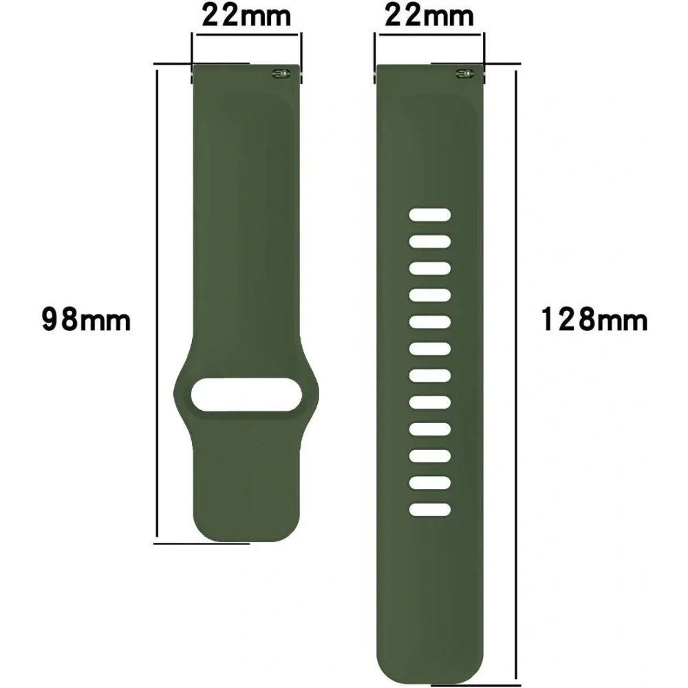 Hurtownia GSM - Silikonový pásek Bizon Strap Watch Silicone do Xiaomi Redmi Watch 5 Lite / 5 Active tmavě zelený - BIZ6770 - {ean13} - Hurt
