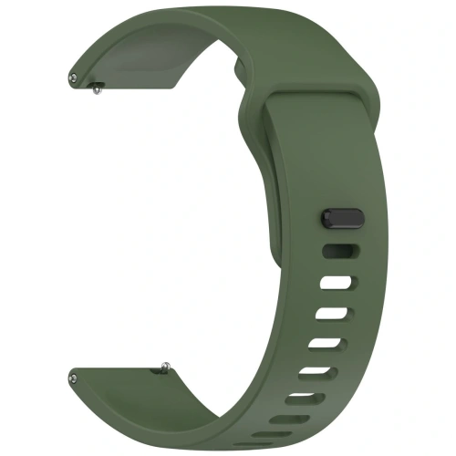 Silikonowy pasek Bizon Strap Watch Silicone do Xiaomi Redmi Watch 5 Lite / 5 Active ciemnozielony