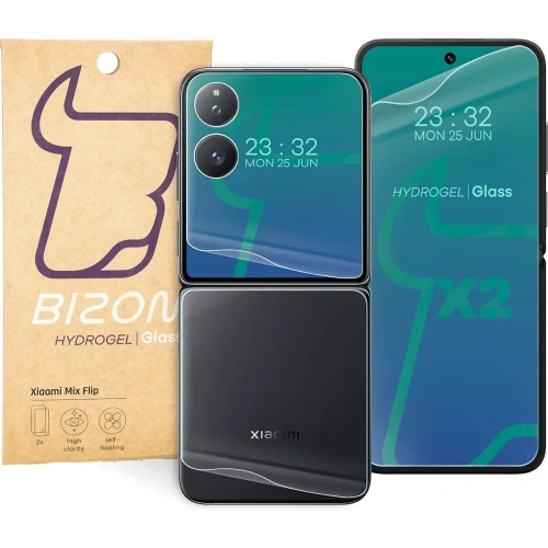 Folia hydrożelowa na tył i przód Bizon Glass Hydrogel Set do Xiaomi Mix Flip