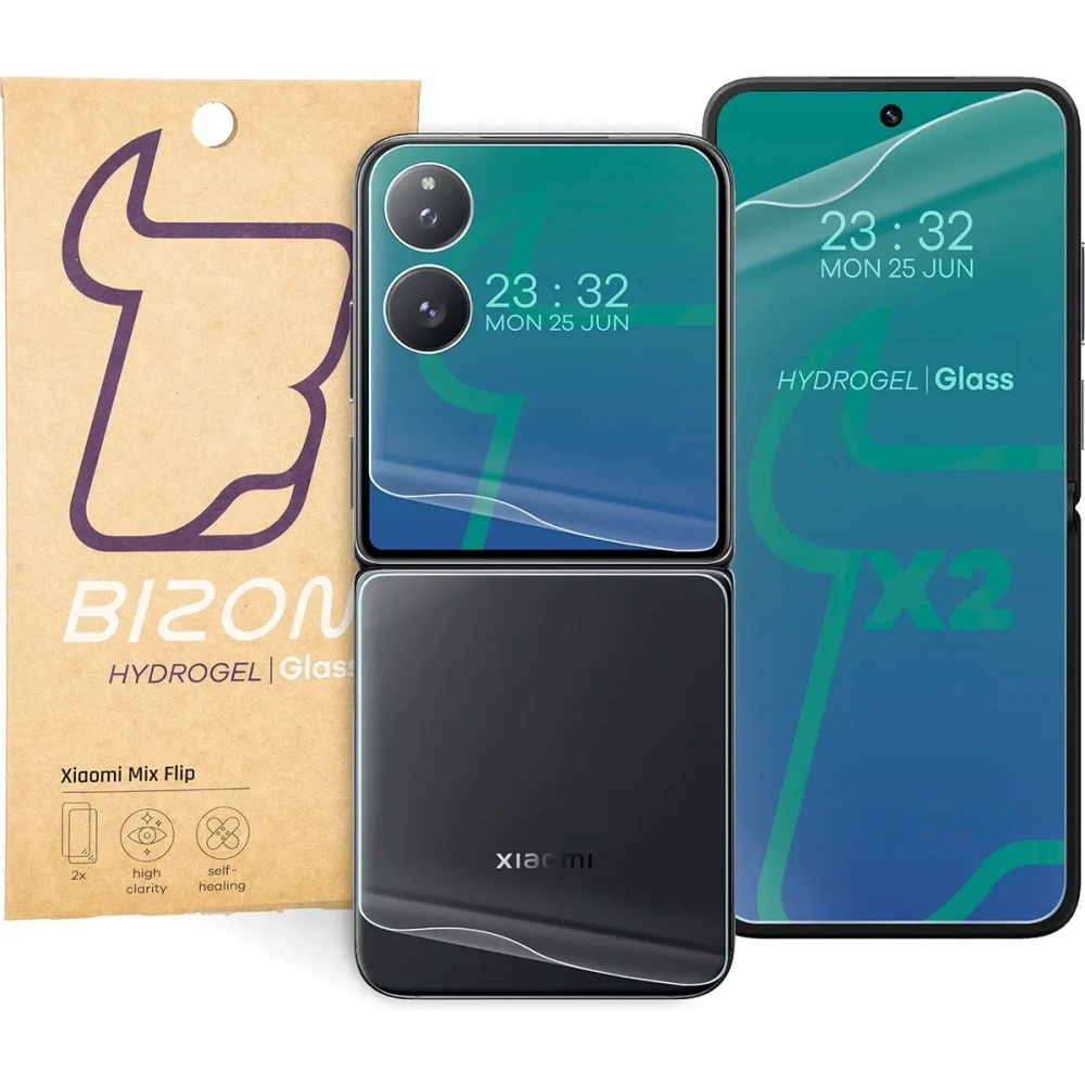 Hurtownia GSM - Bizon Glass Hydrogel Készlet Xiaomi Mix Flip - BIZ6771 - {ean13} - Hurt