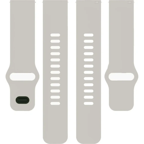 Silikonowy pasek Bizon Strap Watch Silicone do Xiaomi Redmi Watch 5 Lite / 5 Active szary