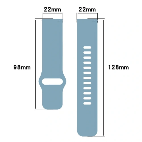 Silikonowy pasek Bizon Strap Watch Silicone do Xiaomi Redmi Watch 5 Lite / 5 Active jasnoniebieski