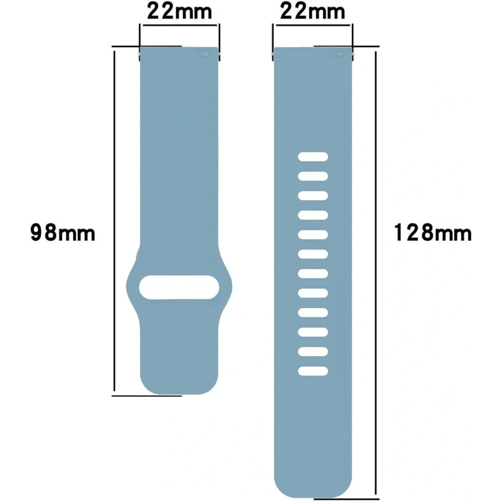 Hurtownia GSM - Silikonový pásek Bizon Strap Watch Silicone pro Xiaomi Redmi Watch 5 Lite / 5 Active světle modrý - BIZ6773 - {ean13} - Hurt
