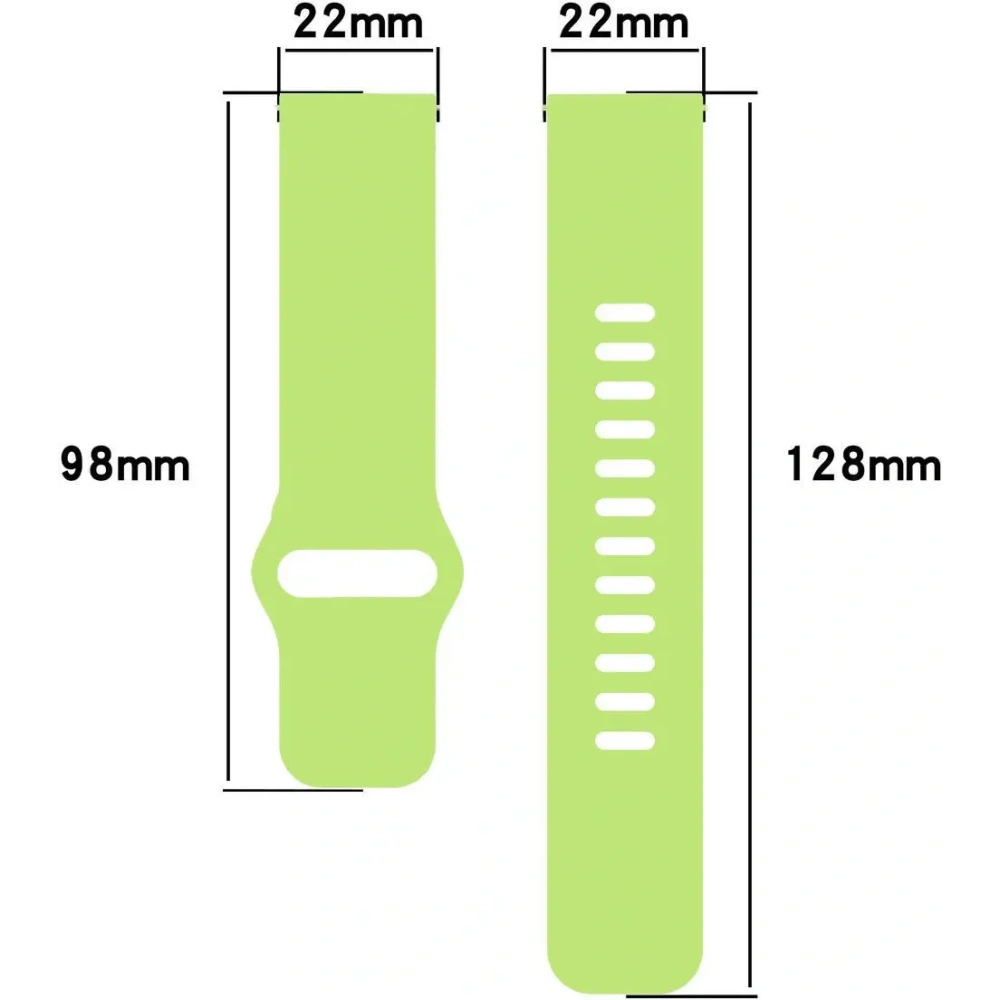 Hurtownia GSM - Silikonowy pasek Bizon Strap Watch Silicone do Xiaomi Redmi Watch 5 Lite / 5 Active jasnozielony - BIZ6774 - {ean13} - Hurt