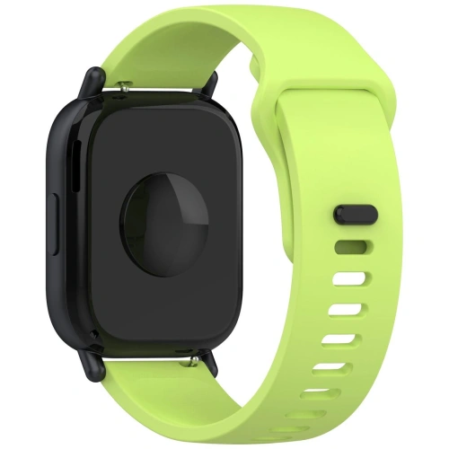 Silikonowy pasek Bizon Strap Watch Silicone do Xiaomi Redmi Watch 5 Lite / 5 Active jasnozielony