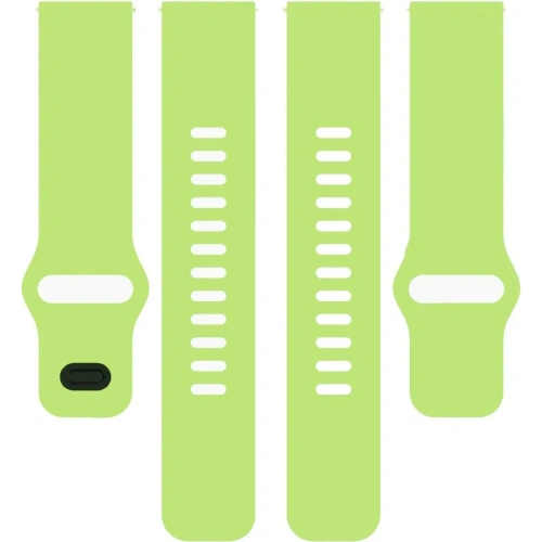 Silikonowy pasek Bizon Strap Watch Silicone do Xiaomi Redmi Watch 5 Lite / 5 Active jasnozielony