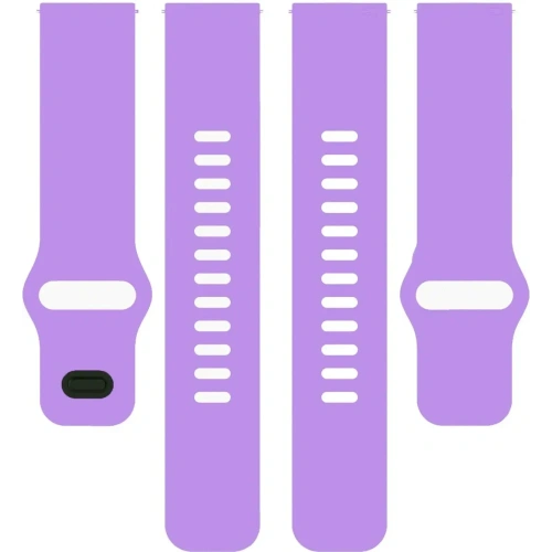 Silikonowy pasek Bizon Strap Watch Silicone do Xiaomi Redmi Watch 5 Lite / 5 Active fioletowy