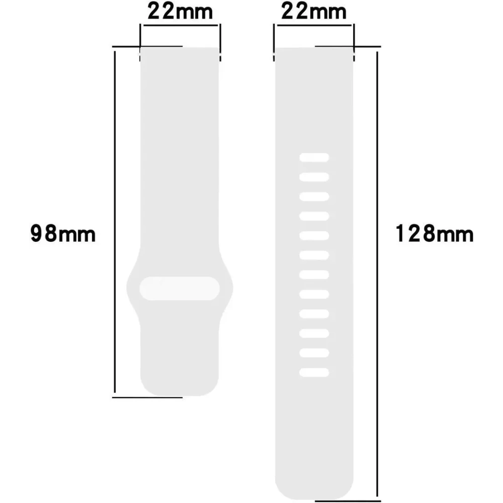 Hurtownia GSM - Bizon Strap Uhr Silikon Xiaomi Redmi Uhr 5 Lite / 5 Aktiv weiß - BIZ6780 - {ean13} - Hurt