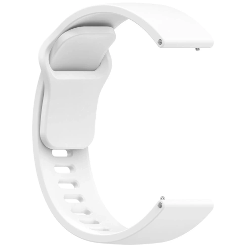 Silikonowy pasek Bizon Strap Watch Silicone do Xiaomi Redmi Watch 5 Lite / 5 Active biały