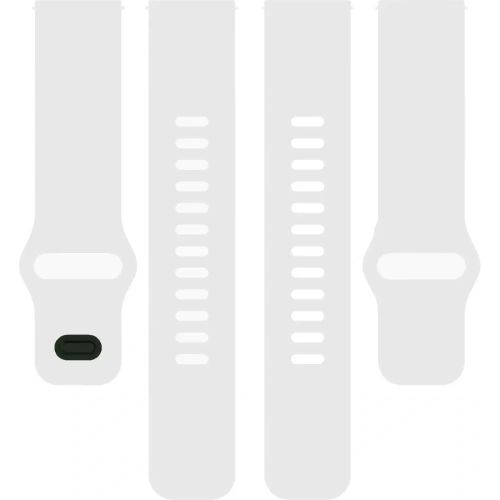 Silikonowy pasek Bizon Strap Watch Silicone do Xiaomi Redmi Watch 5 Lite / 5 Active biały