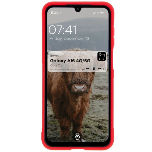 Pancerne etui Bizon Case Tur do Samsung Galaxy A16 4G/5G czerwone