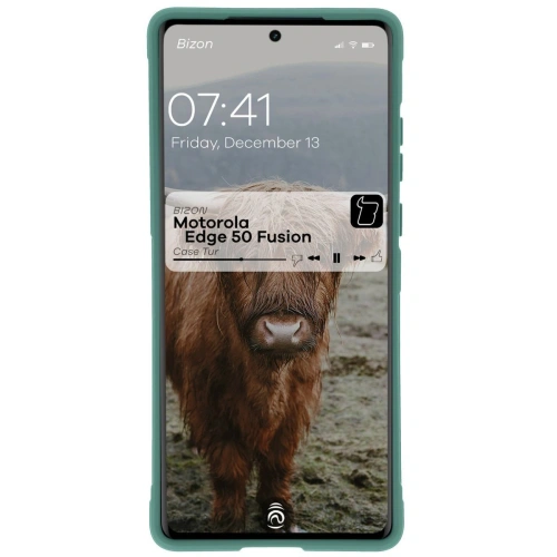 Pancerne etui Bizon Case Tur do Motorola Edge 50 Fusion ciemnozielone