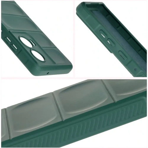 Pancerne etui Bizon Case Tur do Motorola Edge 50 Fusion ciemnozielone