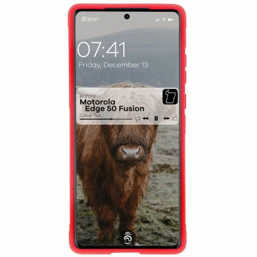 Pancerne etui Bizon Case Tur do Motorola Edge 50 Fusion czerwone